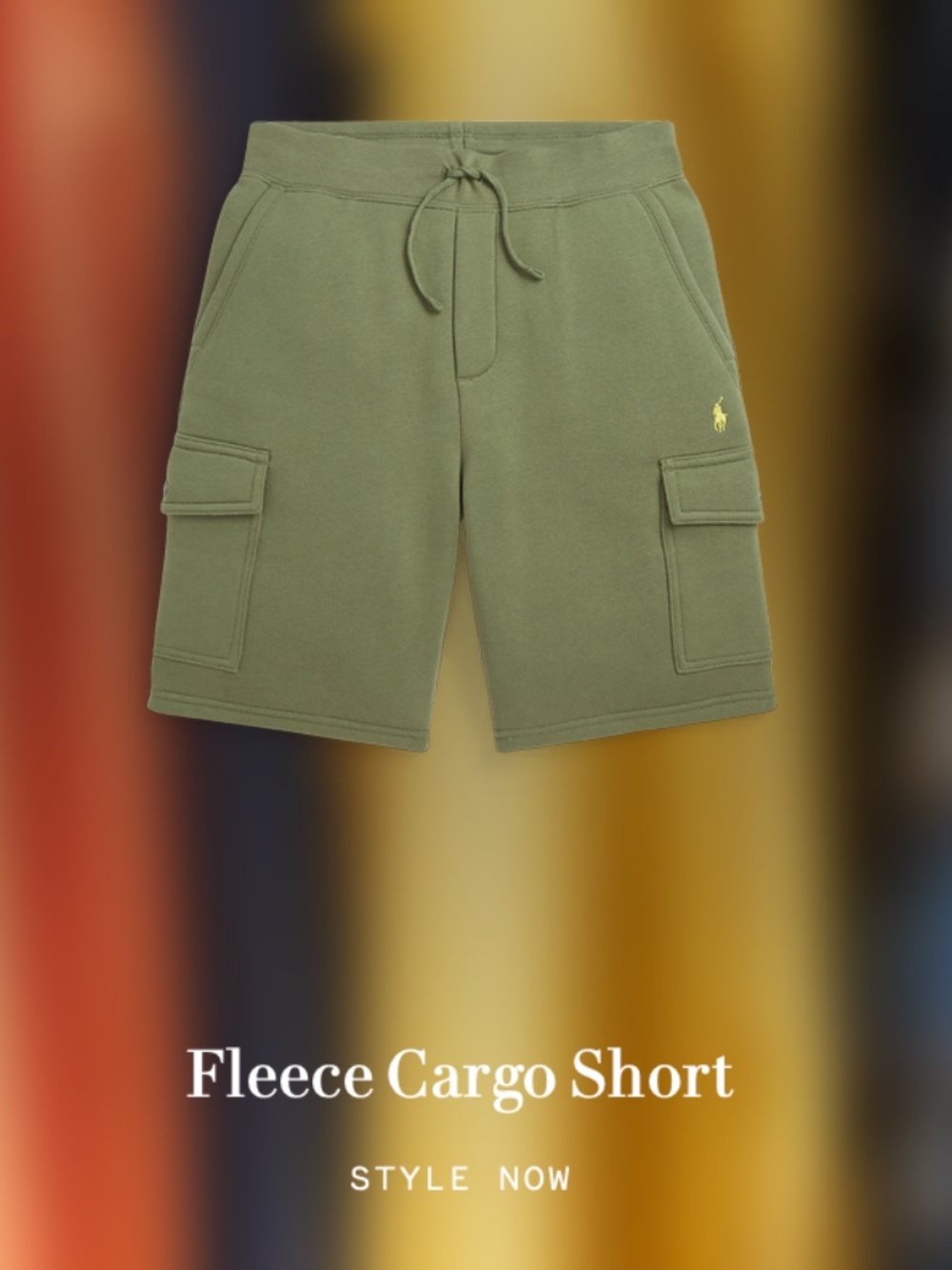 Ralph Lauren Boys Fleece Cargo Shorts
